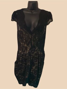 Elegant Black Lace romper